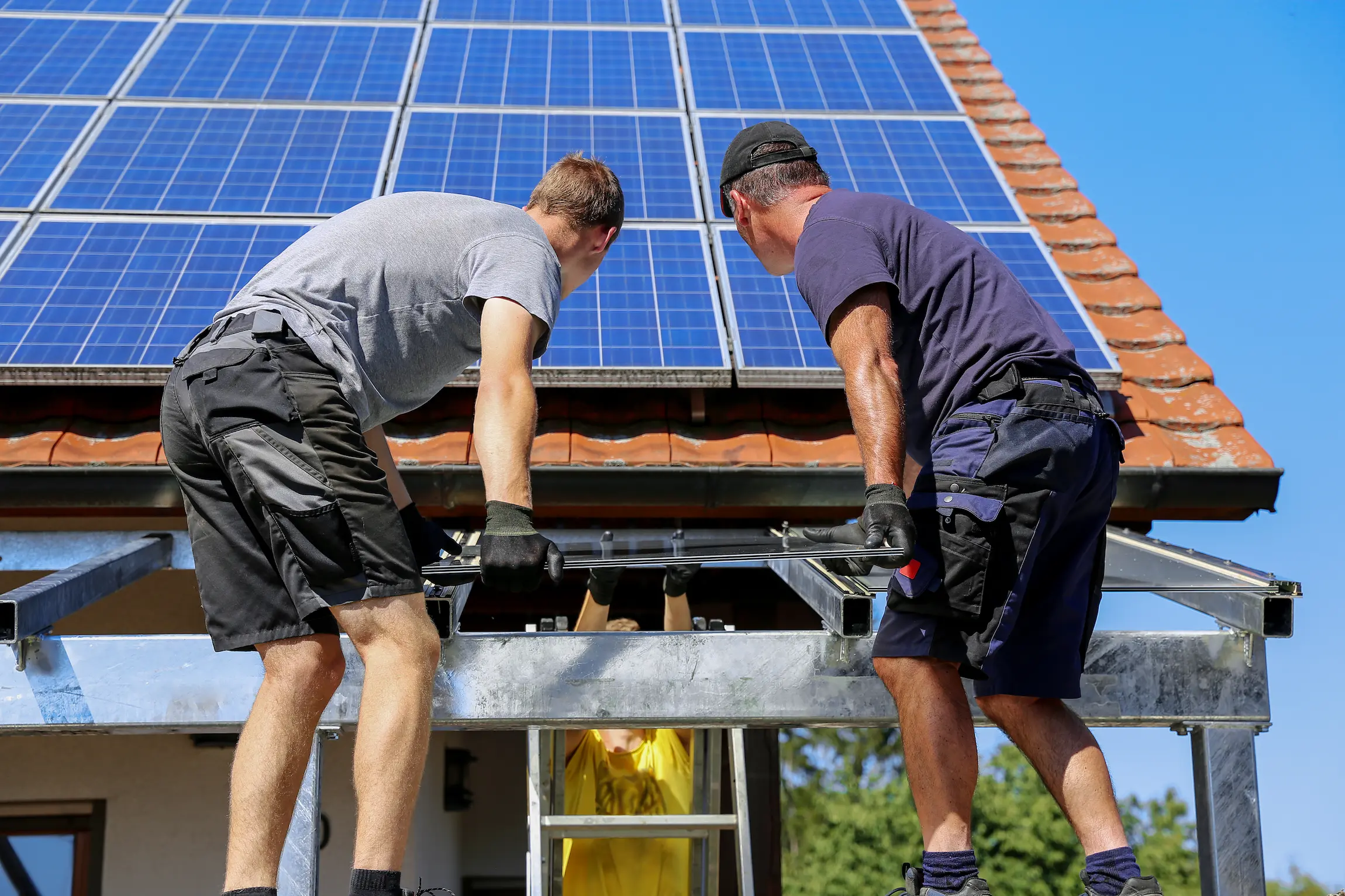 Terrassenüberdachung mit Montage